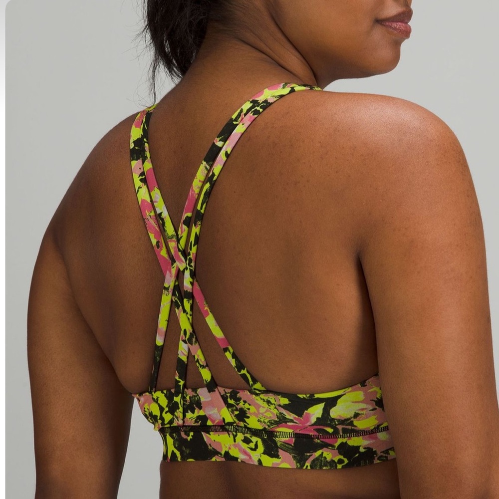 LULULEMON Floral Energy Bra in Medium Support 2